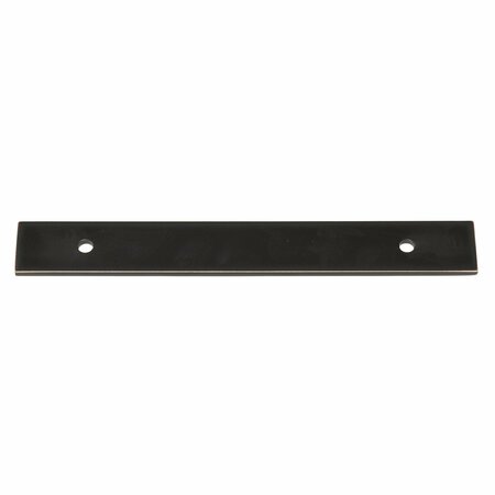 GLIDERITE HARDWARE 7-1/4 in. Oil Rubbed Bronze Squared Back Plate 5-1/16 in. Center to Center - 7342-128-ORB 7342-128-ORB-1